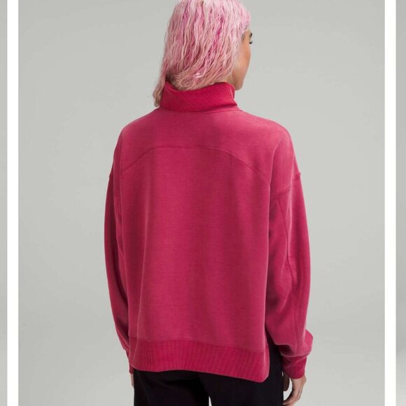 Lululemon Softstreme Turtleneck Pullover Pomegranate Pink W3GDVS Women's 2 - Picture 2 of 13